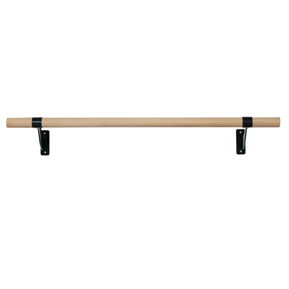Wall Mounted Portable Ballet Barre for Home 4FT Ballet Bar for Ballet, Dancing with Beech Wood Stick Bar
