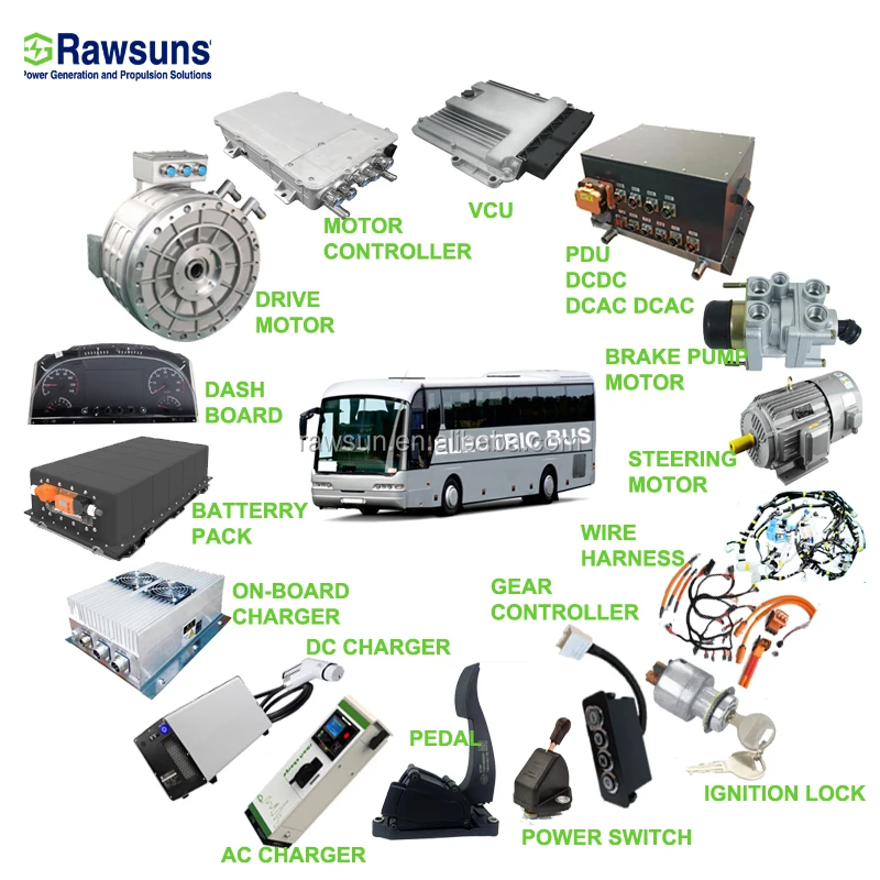 Rawsun RSTM423 120kw 600 Нм 540V двигателя для 8 м электрическая шина электрический грузовик EV Conversion Kit части