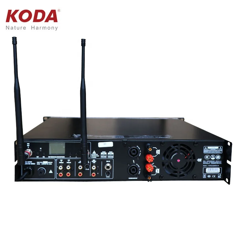 2020 New Arrival 1200W Class D Professional Power Digital Amplifier with BT/USB Mic