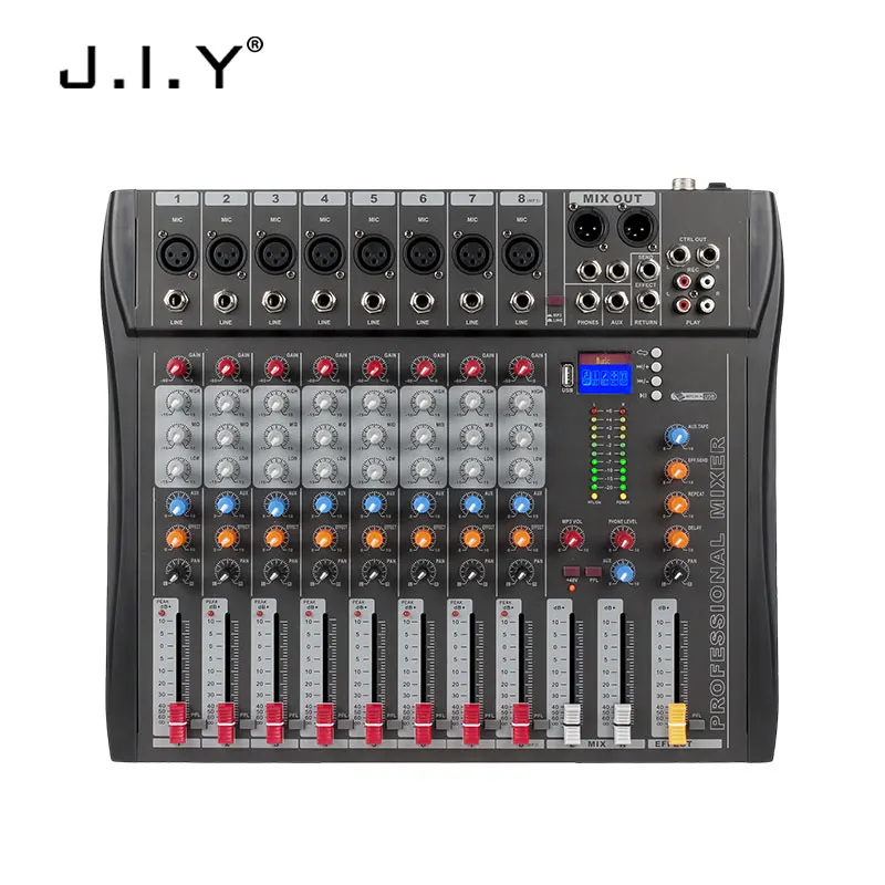 CT6 6-канальный Blueteeth миксер аудио эффект микшерная консоль оборудование USB 48V DJ смешивания
