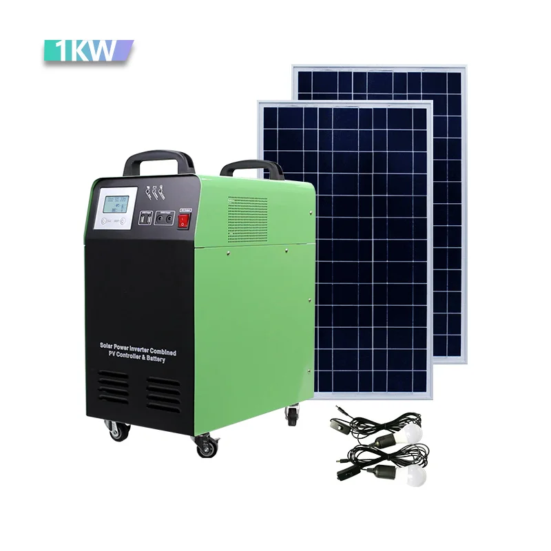 Solar Power Generators 1000W 24V 30A Pure Sine Wave AC DC Portable Home standby Generator