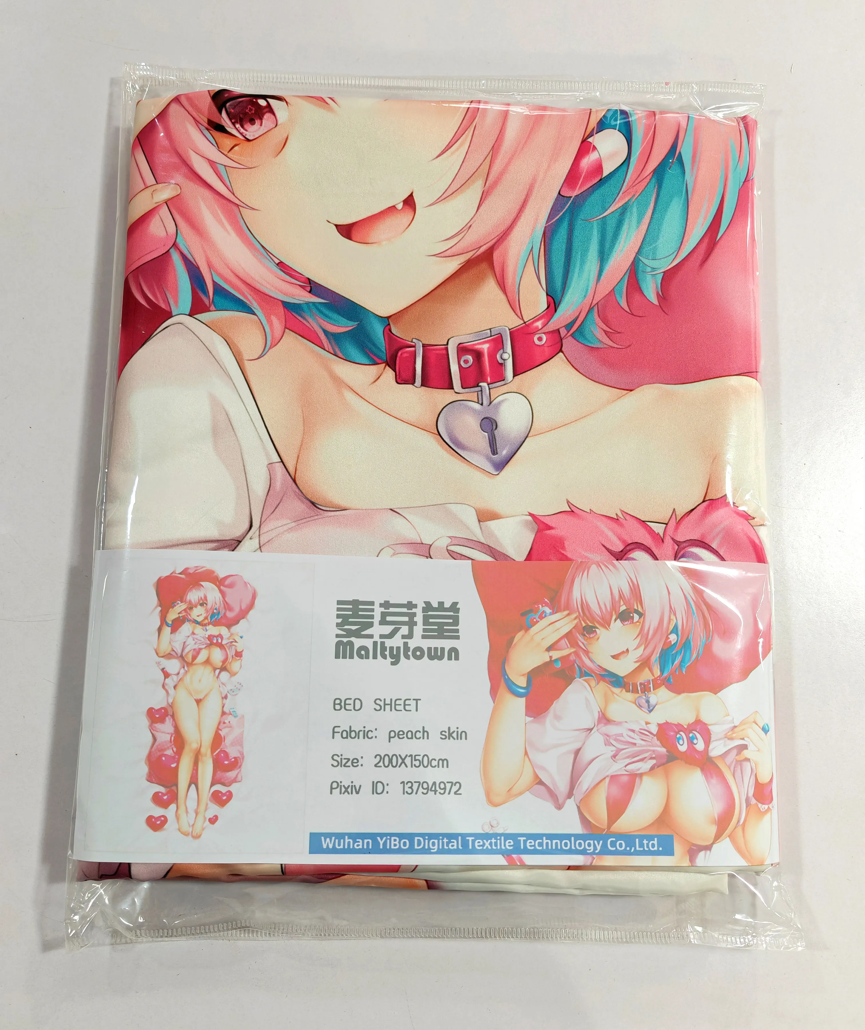 Anime custom print queen size bed sheet