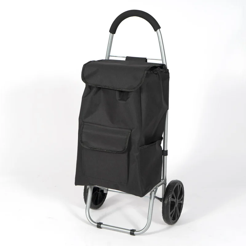 Hitree Portable Big Wheel Detachable Market Personal Vegetable Folding Shopping Cart Cheap Trolley Bag With Wheels