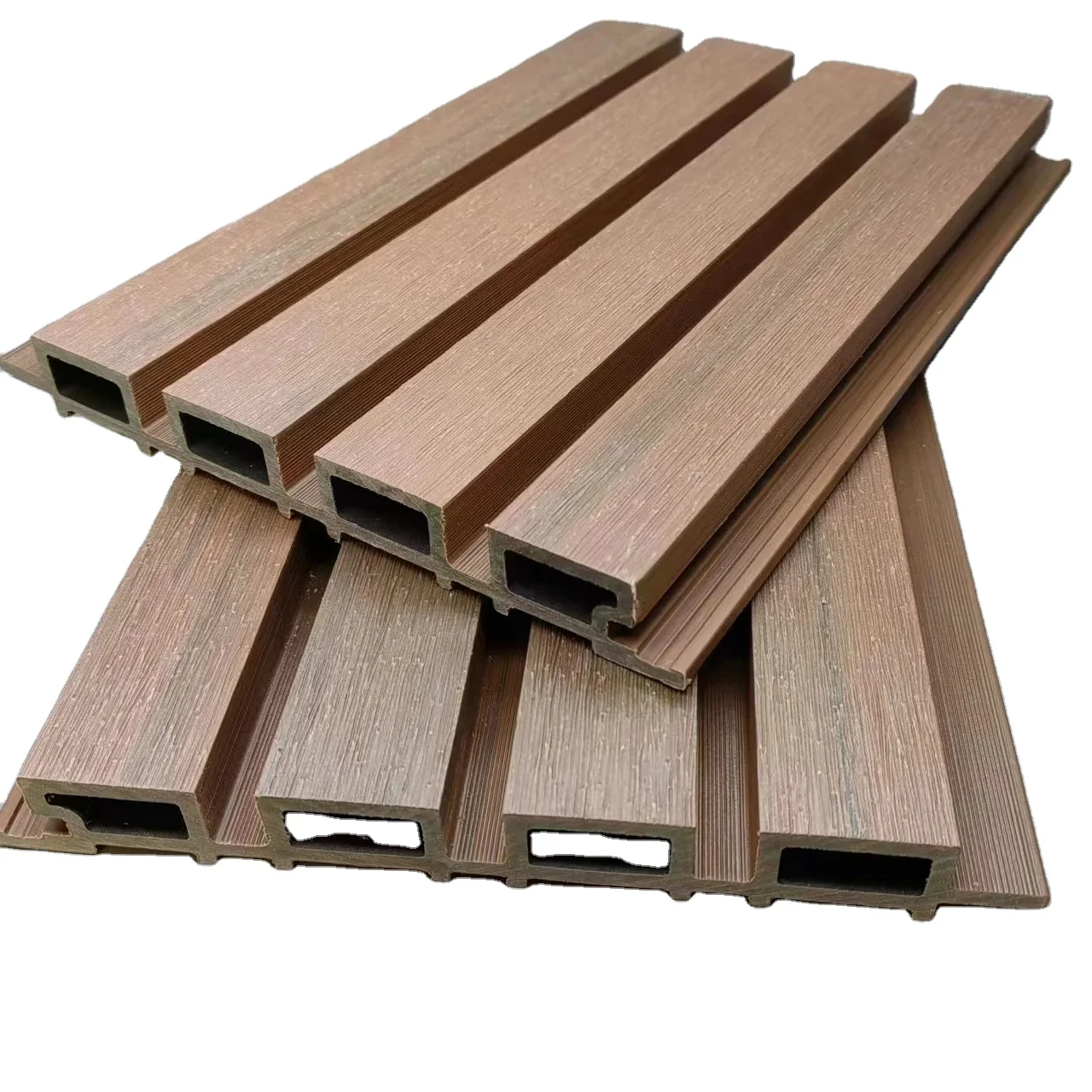 Provide free samples of the best-selling two-color optional 219*26 customized WPC wall panels