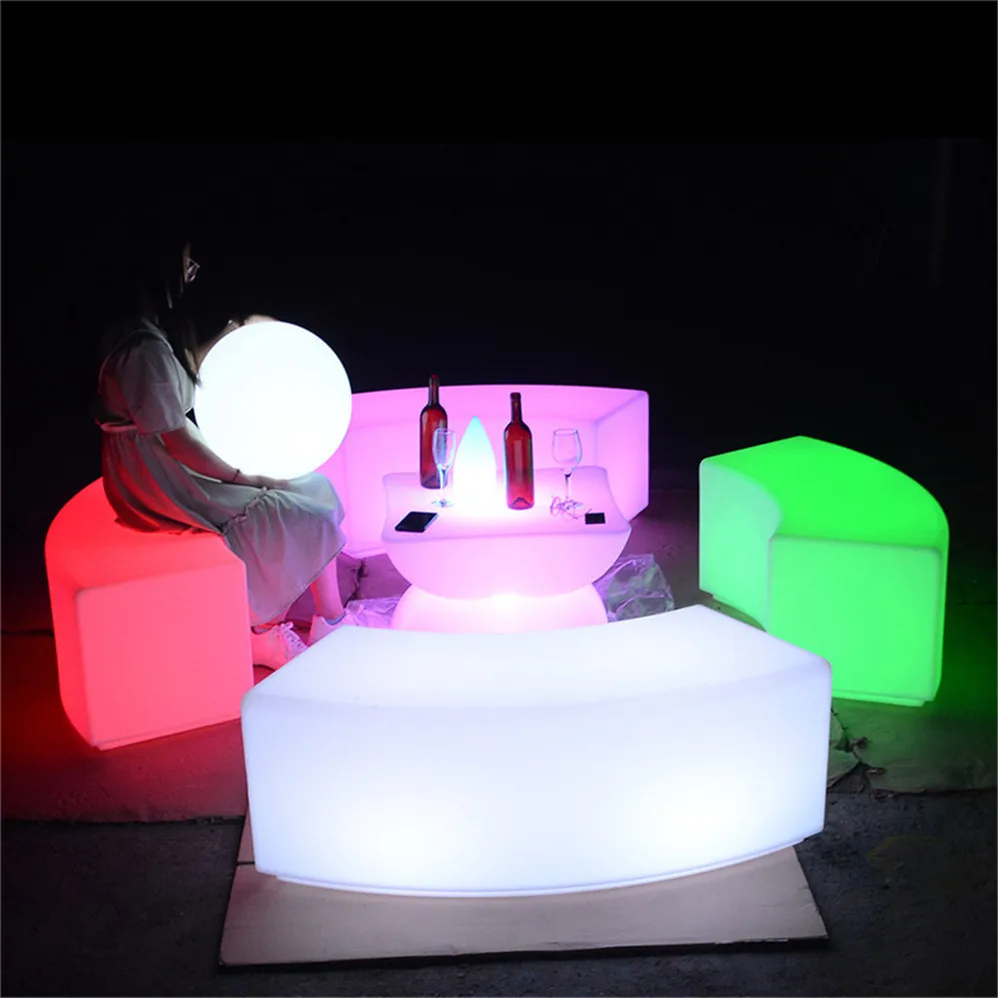 
coffee outdoor plastic led light up furniture high cocktail bar tables and chairs for events party wedding nightclub used 