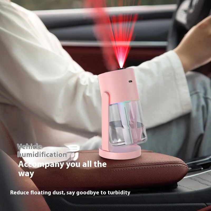 Unique Product Portable Mini Led Star Light Fog Mist Aroma Essential Oil Diffuser Usb Starry Sky Top Car Humidifier