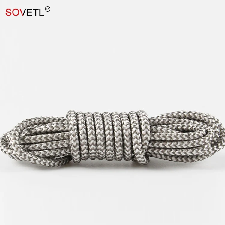 Silver Fiber Conductive Cord Antistatic ESD Rope For Aviation Projects