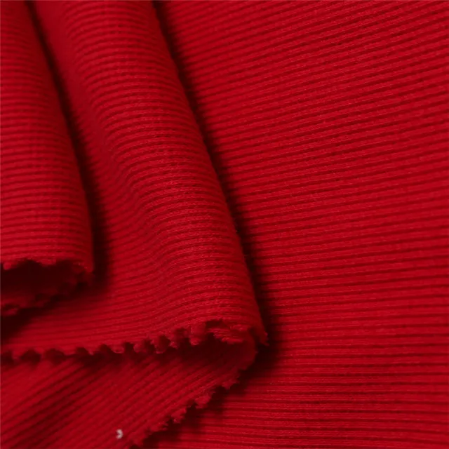 
Wholesale 2021 95%Cotton 5%Spandex Tc Rib Knitting Fabric For Clothing 