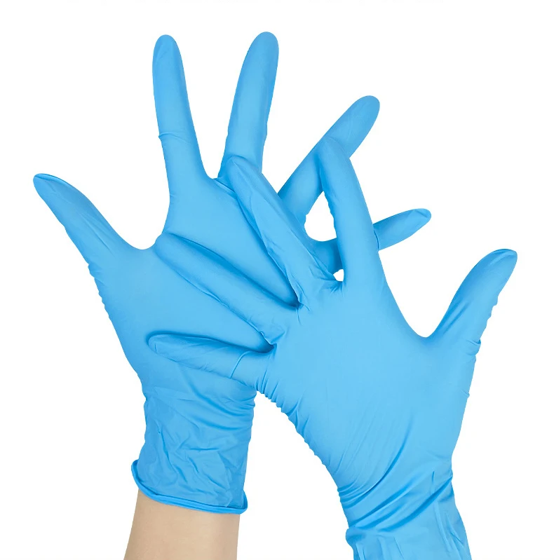 Pure Nitrile Examination Gloves Thickened protection Waterproof Household Medical Anti-slip Disposable