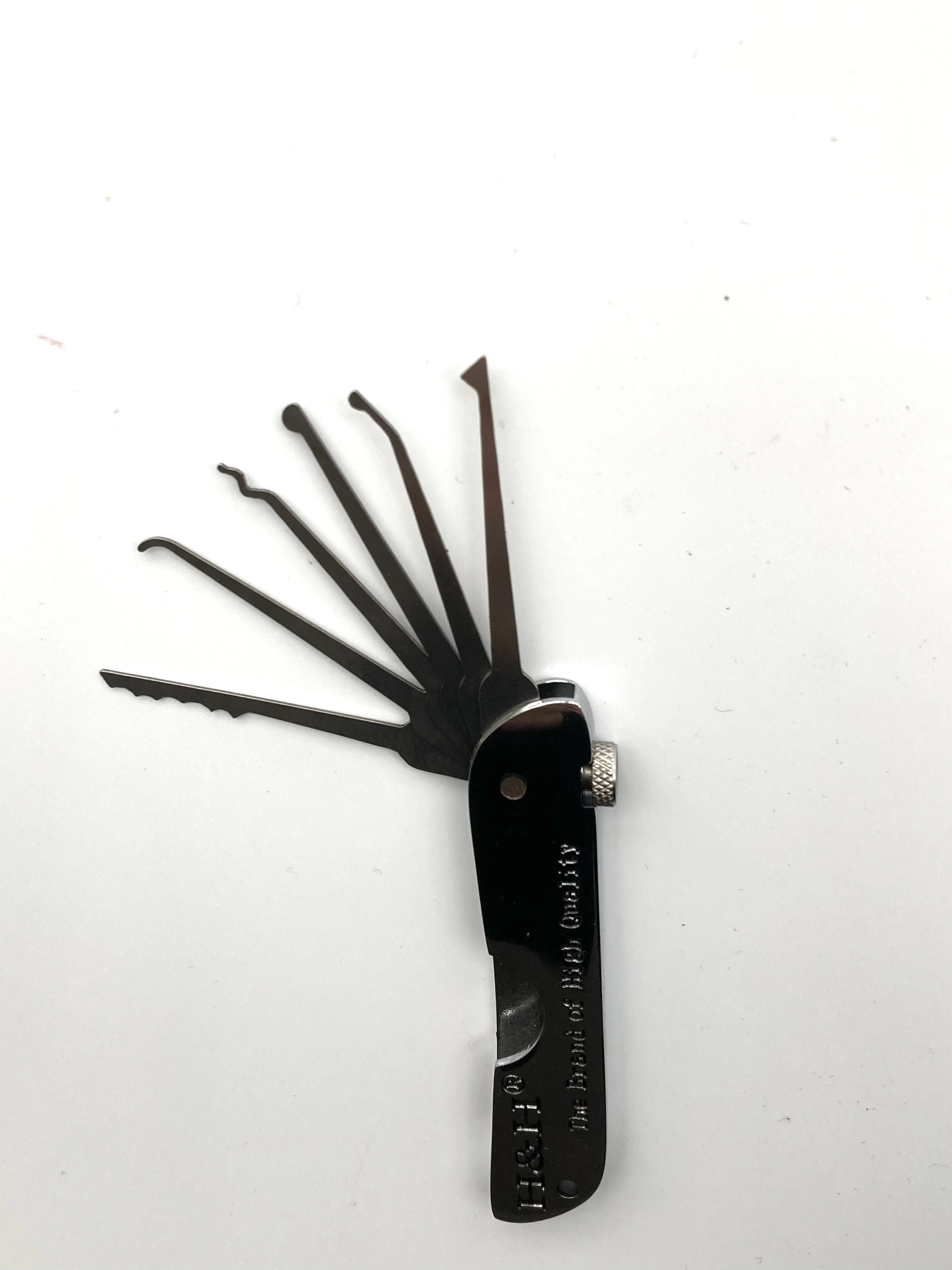 Stainless Steel Tool 6 In1 Foldable Knife Lock Pick Set For Door Lock Quick Opening Locksmith Tools Locksmith To Open Door