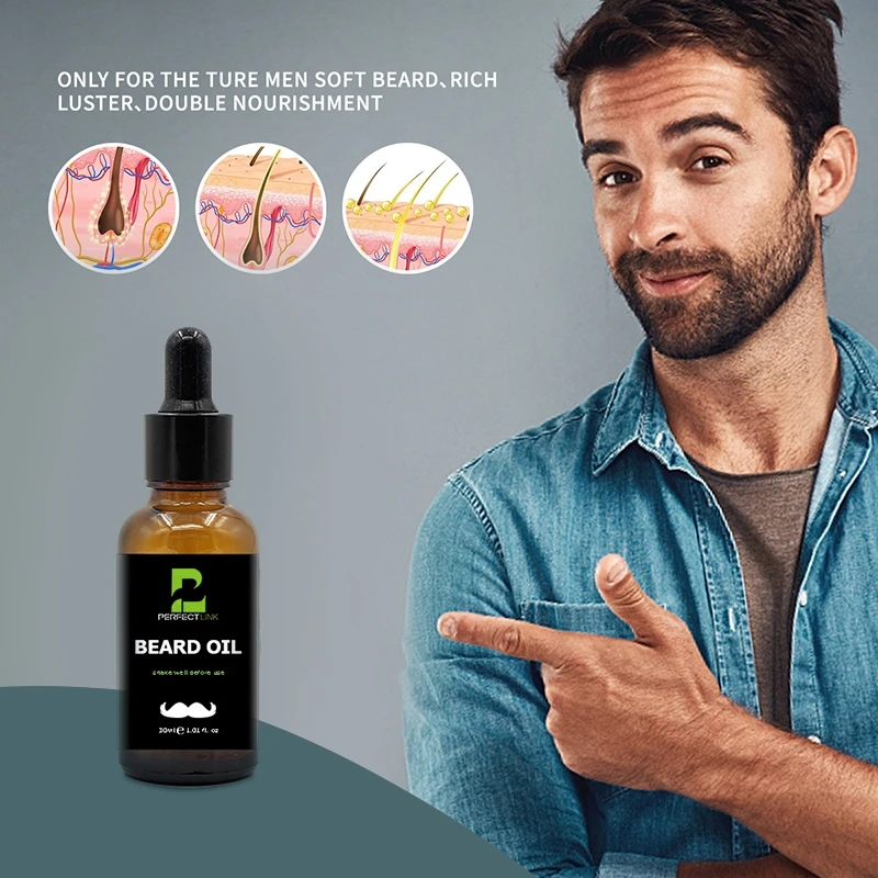 Professional 6pcs Hair Beard Care oil Grooming Balm Set Organic Beard Grooming Trimming Care Kit For Men