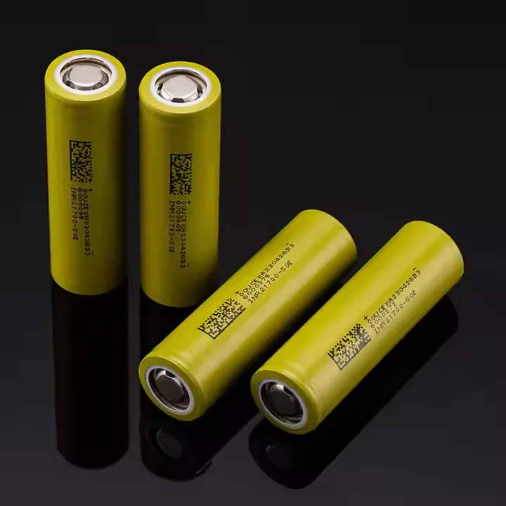 Excellent Quality Lithium Ion Battery a Grade Dmegc 21700-50e 3.7v 21700 5000mah 15a 3c Discharge for Flashlight Battery