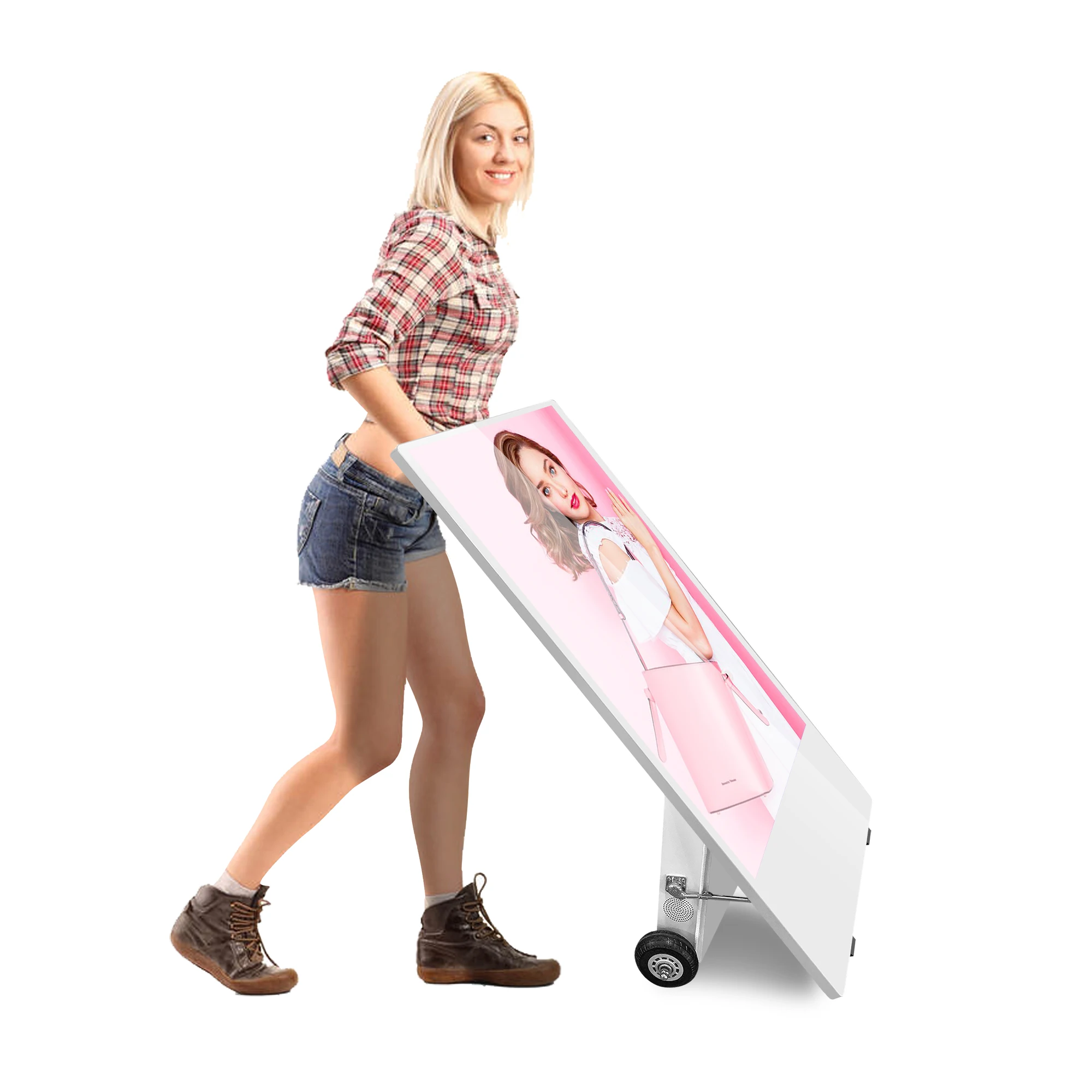 Wivikiosk Новое поступление 43 дюйма с батарейным питанием портативный открытый Digital Signage и дисплеи