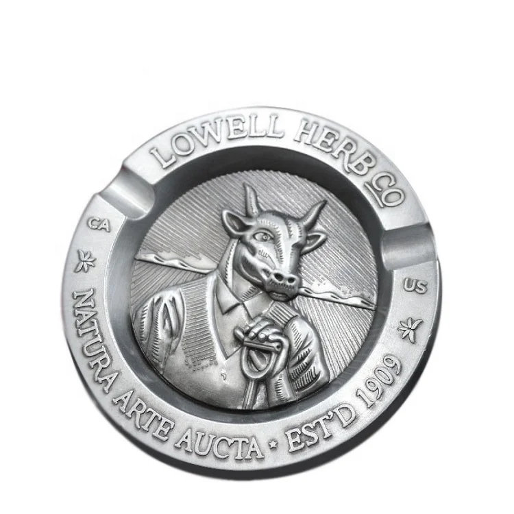 New Design Tauren Metal Ashtray Custom Cow Head Home Use Portable Car Cigar Stainless Steel Ashtray