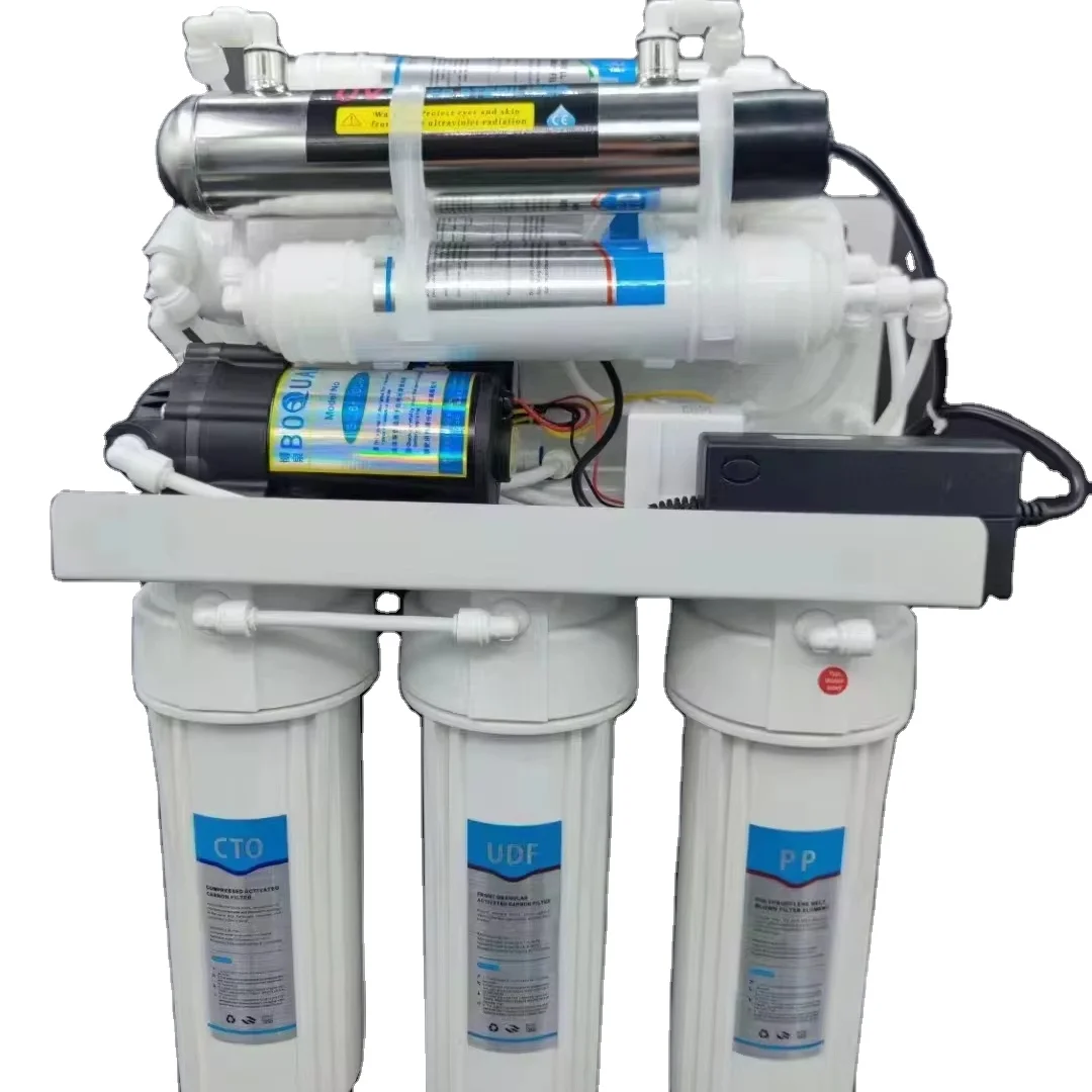 machine High-Flow Rate 6-Stage UV Water tank System Electric Portable Under-Sink Filter elements machine