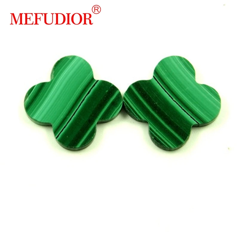 10x10/12x12/14x14mm four clover peacock prices Malachite stone