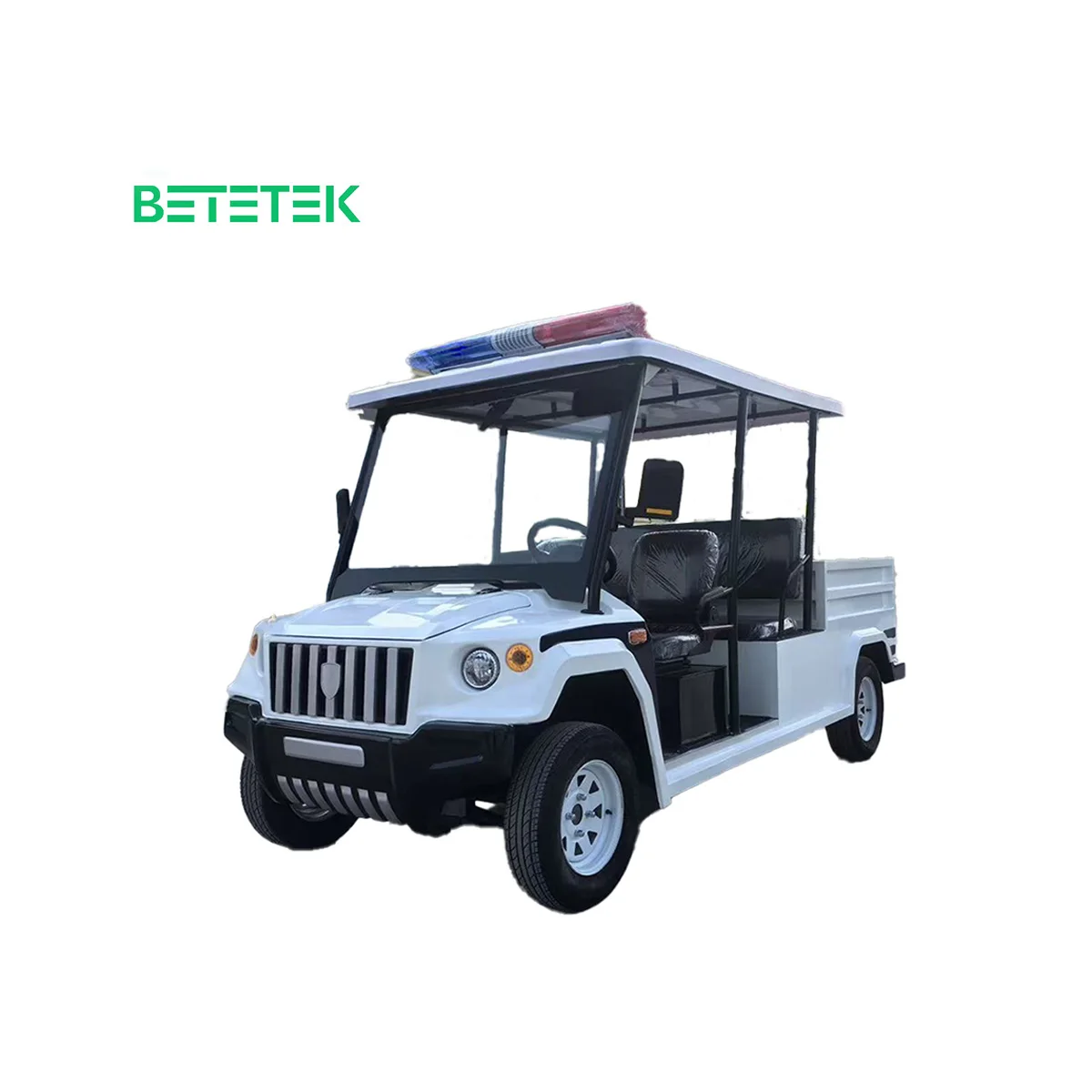 Customized Pickup Truck Aluminum Cargo Bed 5 Seater Utility Carts Automatic Electric Patrol Golf Cart with Box