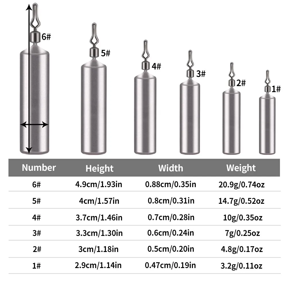 Hengjia China Suppliers Product Drop Shot Weights cylinder Shape Lead Sinker Bulk Fishing Weights Sinkers For Long Line Fishing