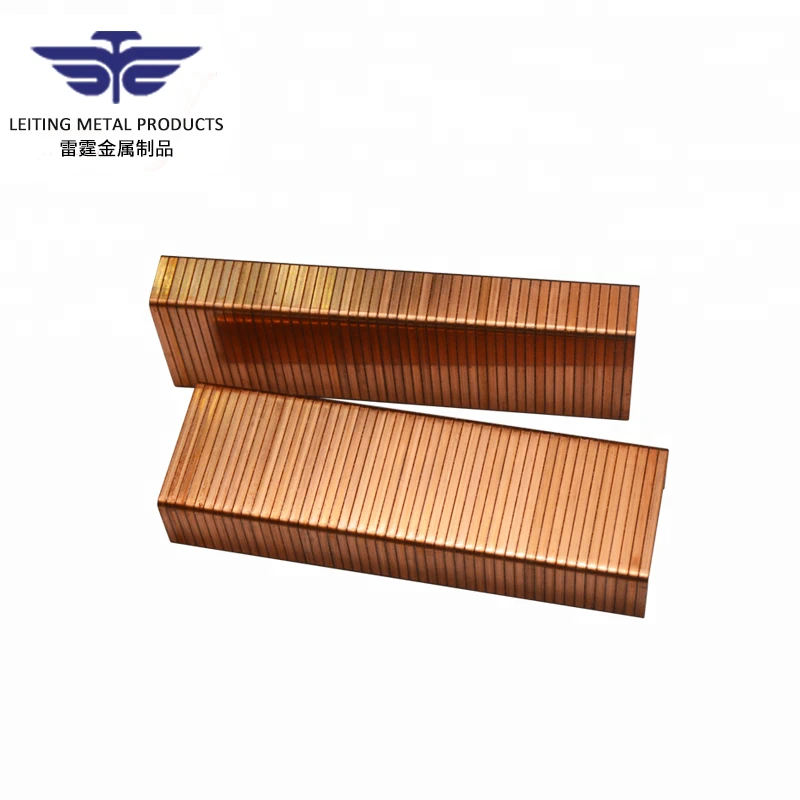 16GA 35 Series Copper Coated Sofa Nail For Packing Industry 35 Series Carton Closing Staple Pin 3515 3518
