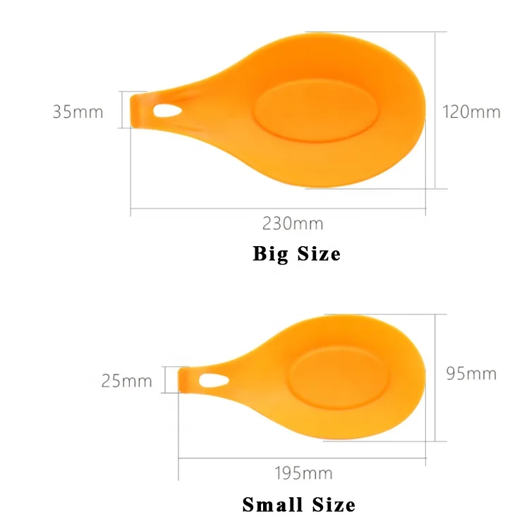 
Small Size Silicone multi purpose spoon rest mat Baby Spoon Dinning Tools Rest Mat 