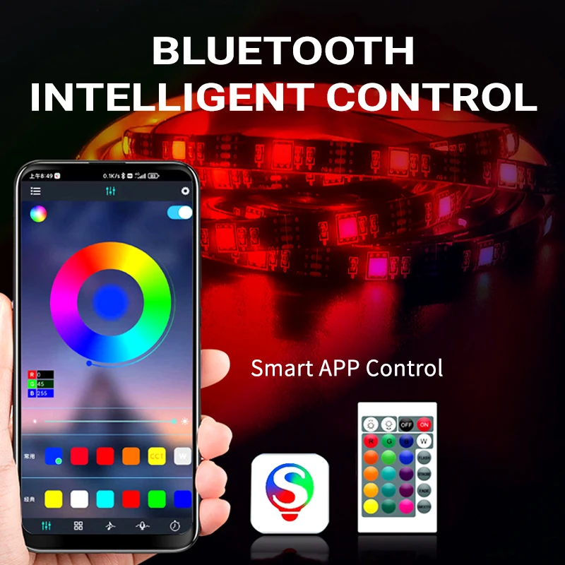 Smart Lights Christmas Decoration Google Aleaxa IP65 10W/M DMX512 Programmable Flexible RGB LED Strip Light