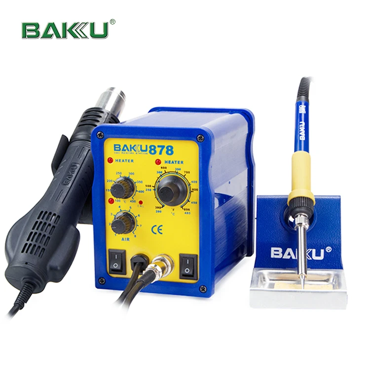 BAKU Hot Selling infrared bga rework station+Soldering Iron Station hot air BK-878