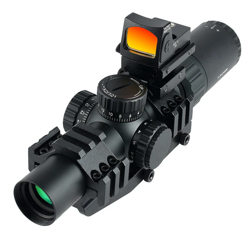 SYQT Red Dot RMR Scope 1-5X24IR комбо Ближний охотничий набор с регулировкой яркости оптический прицел