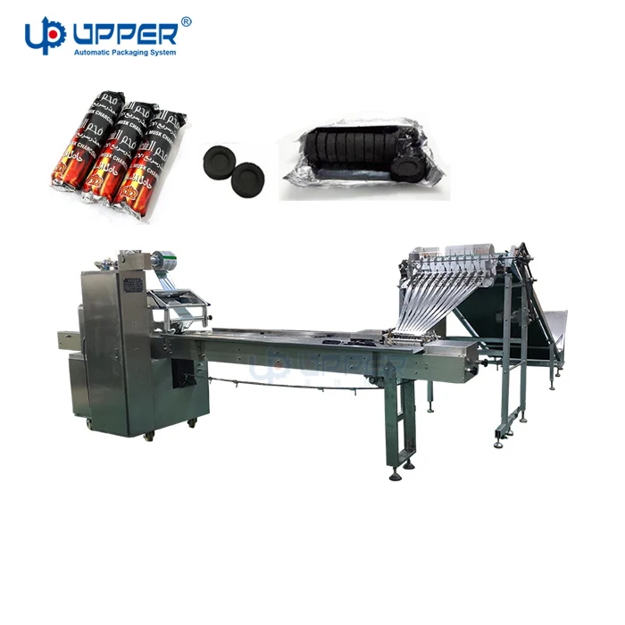 UPPER shisha charcoal cubes packaging machine briquettes square hookah shisha charcoal packing machines