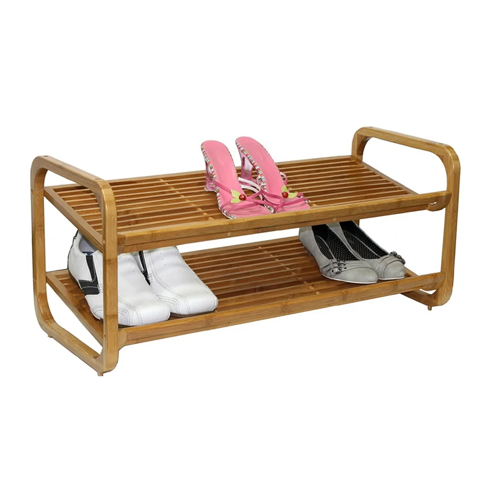 Скандинавский деревянный современный Крытый стеллаж для обуви полка с органайзер для хранения шкаф 3 слой бамбукового волокна и полки для обуви