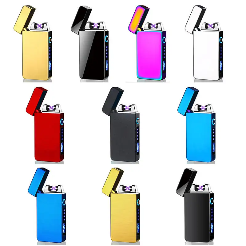 Новая тонкая usb зарядка Зажигалка сенсорный экран электронная сигарета зажигалка маленькая перезаряжаемая
