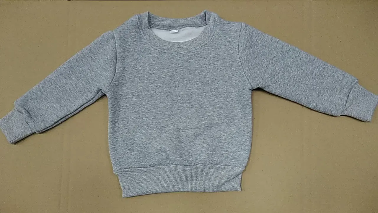 
Baby Girls Boys Spring Fleece Sweatshirt Kids Plain Black Gray Sweatshirts Children Warm Pullover Fashion Outfits 2021 New 