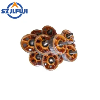 Elevator Deflector Sheave for Elevator Traction Machine Cast Iron Elevator Car Top and Counterweight Drive Pulley slot 10/12/13