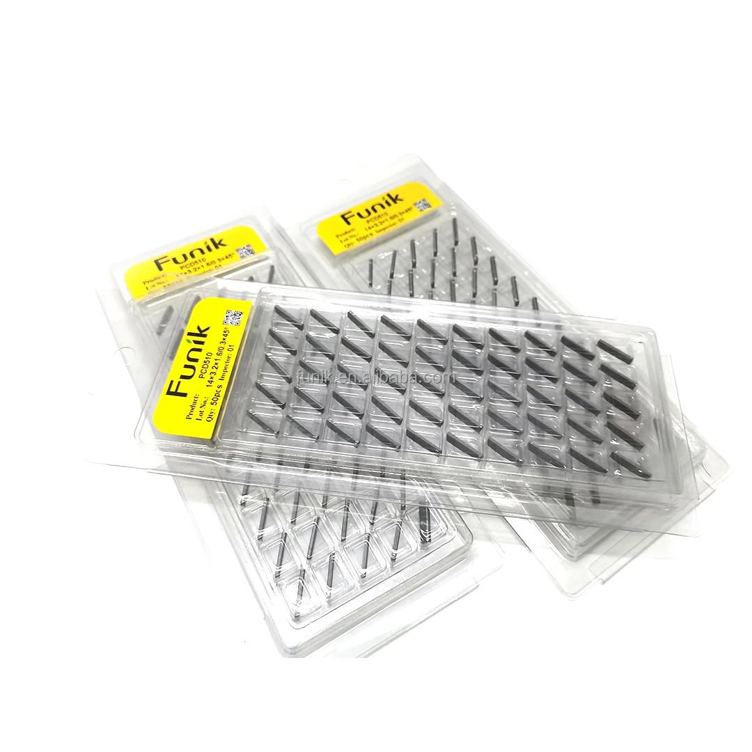 FUNIK PCD blanks and PCD tips for laterite stone cutting tools