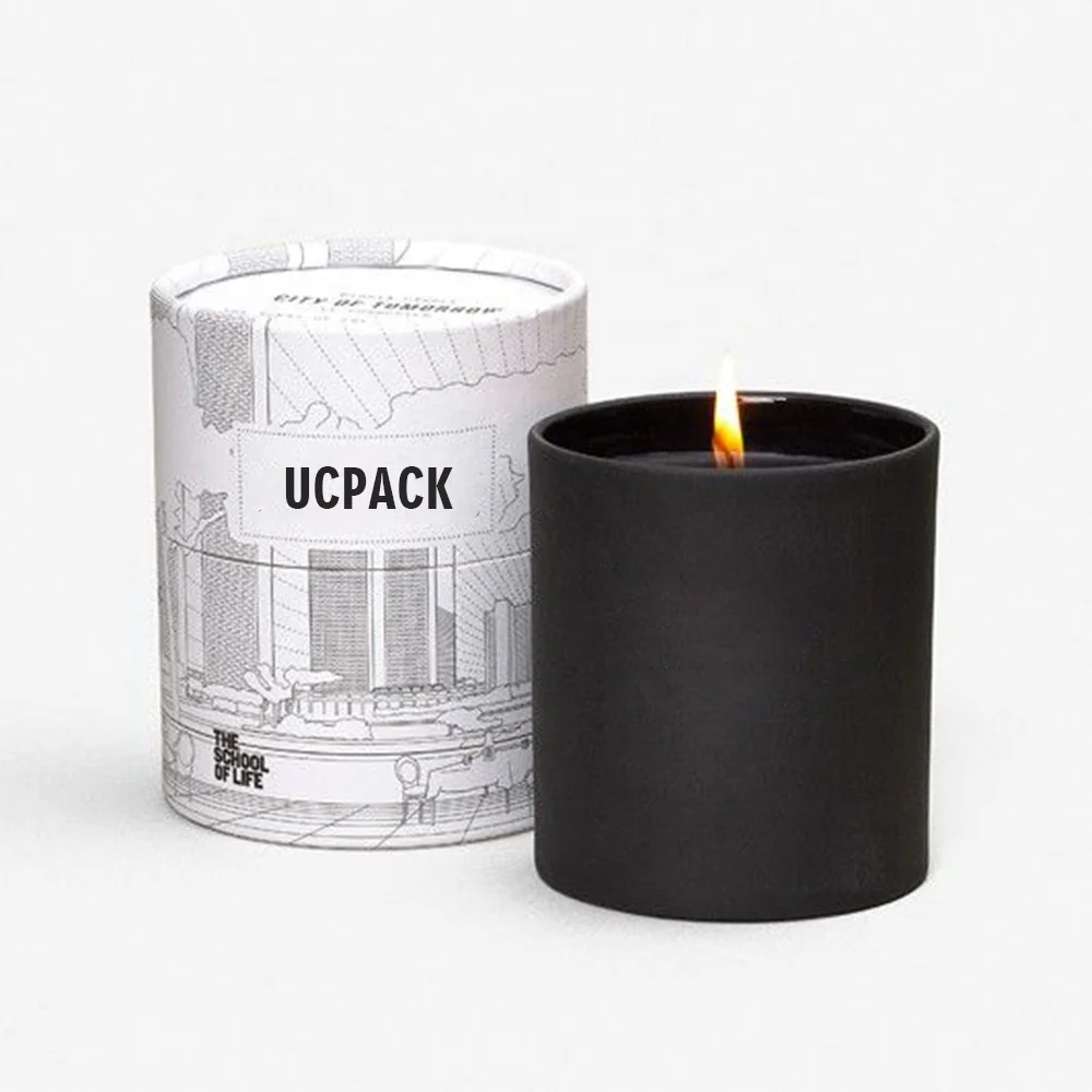 
Wholesale Custom Private Label Luxury Eco Friendly Cylindrical Candle Container Paper Packaging Box 
