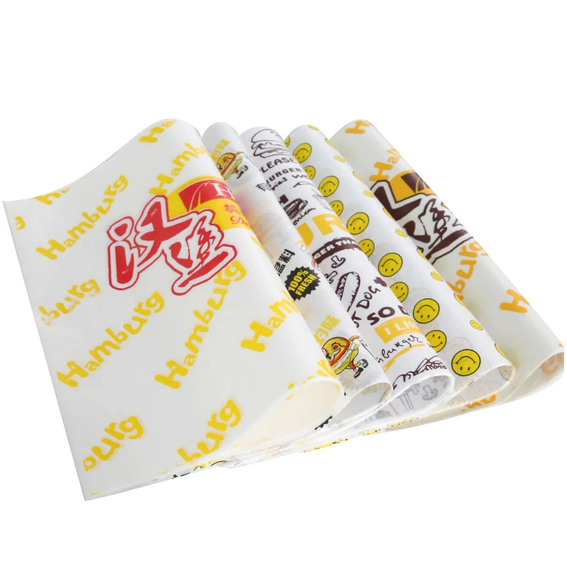 Custom Oil Proof Paper Wrapping Greaseproof Shawarma Food Grade Coating Paper