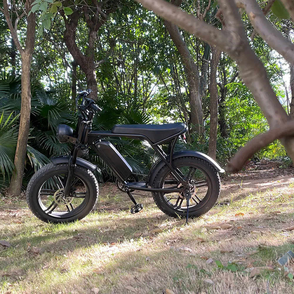Original V8 Pro Electric Fat Bike Double Disc Brake Fat Electric Bicycle In EU USA Warehouse Fat Tire E-bike 1000w 750w