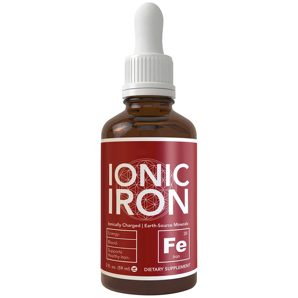 Vegan Ionic Liquid Drops Highest Absorption Energy Blood Ionically Charged mental clarity Liquid Iron Supplement
