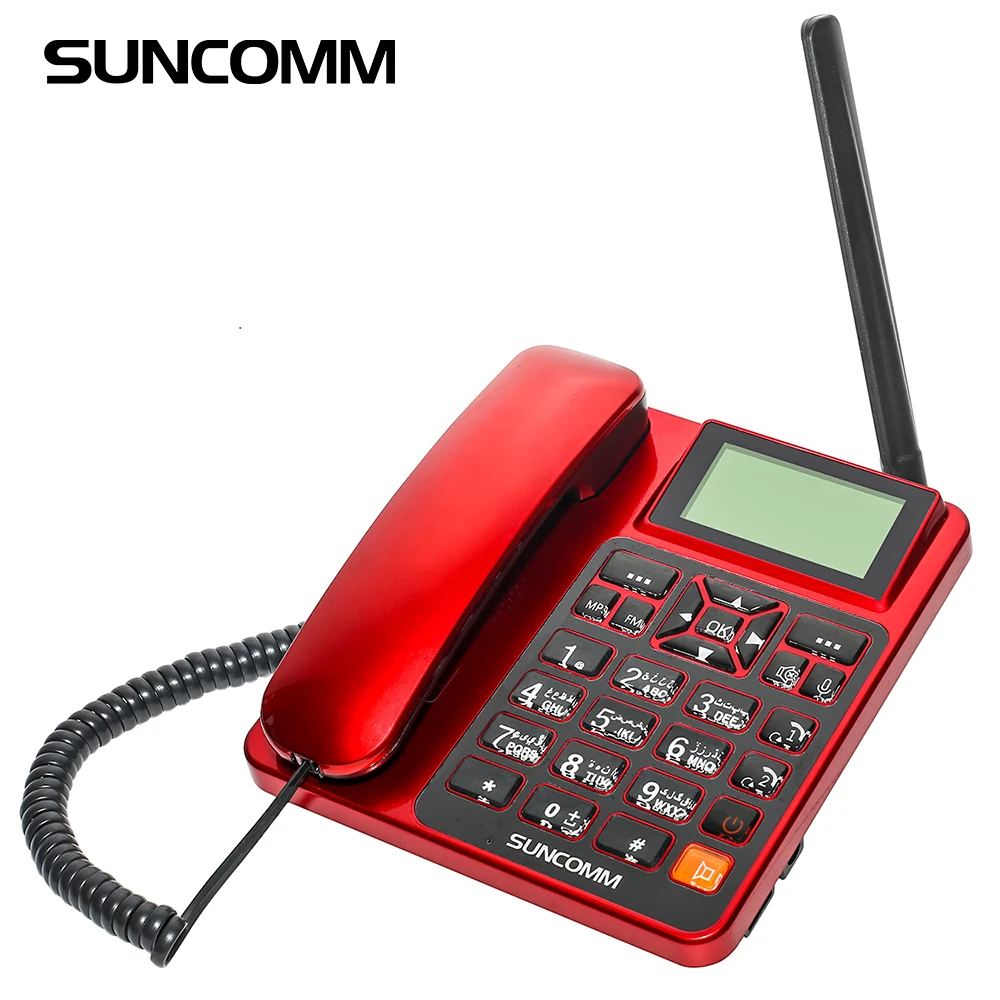 Hot Sale SUNCOMM G518 SIM Card MP3 Music Playback  Wireless Desktop Phone Four Colors Support Mural Cordless Telephones Home Use