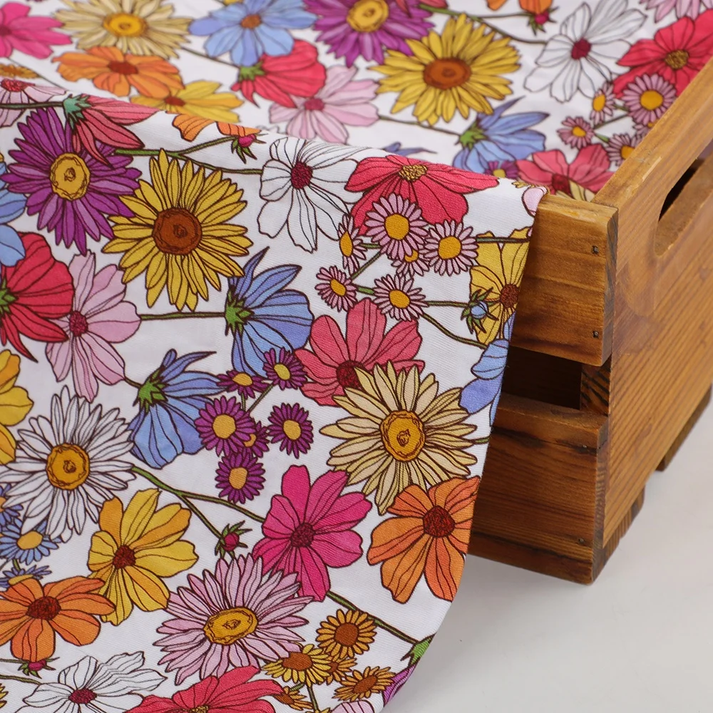 digital printed custom printed bamboo spandex lycra fabric