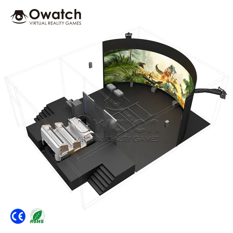 Owatch невооруженным глазом Юрский 3D аттракцион 5d кинотеатр динамический 3d 7d симулятор
