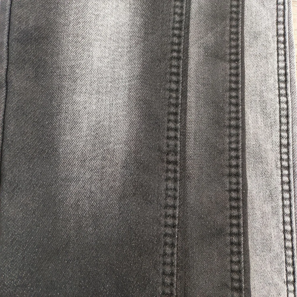 Materials 75% cotton  9 OZ   Denim with towel bottom  black  denim fabric jeans