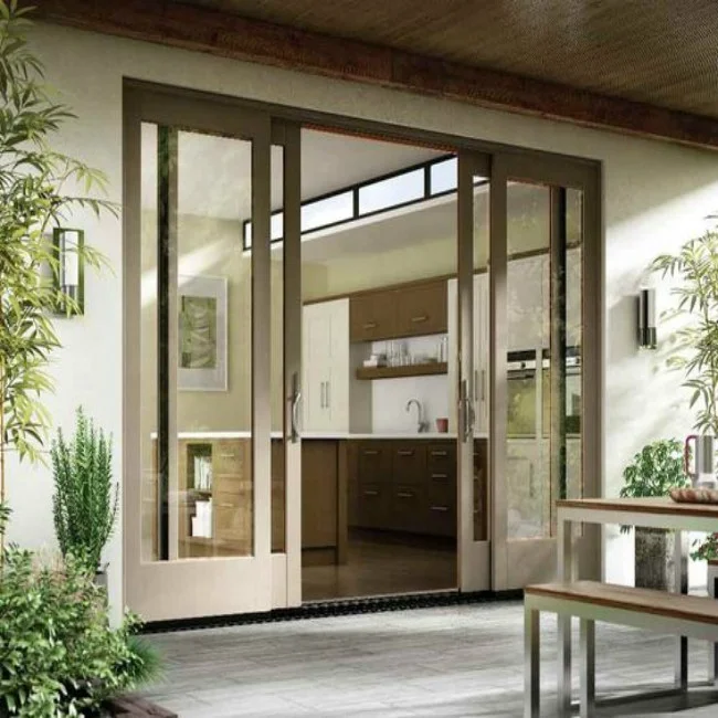 
New products promotion internal in wall 3.94-in surface mounted patio handle glass door sliding system 