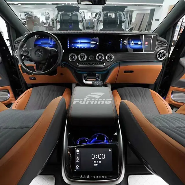 Подходит для Mercedes Benz V-Class W447 центральной консоли модифицированный подлокотник коробка V260 холодильник с сенсорным экраном модель