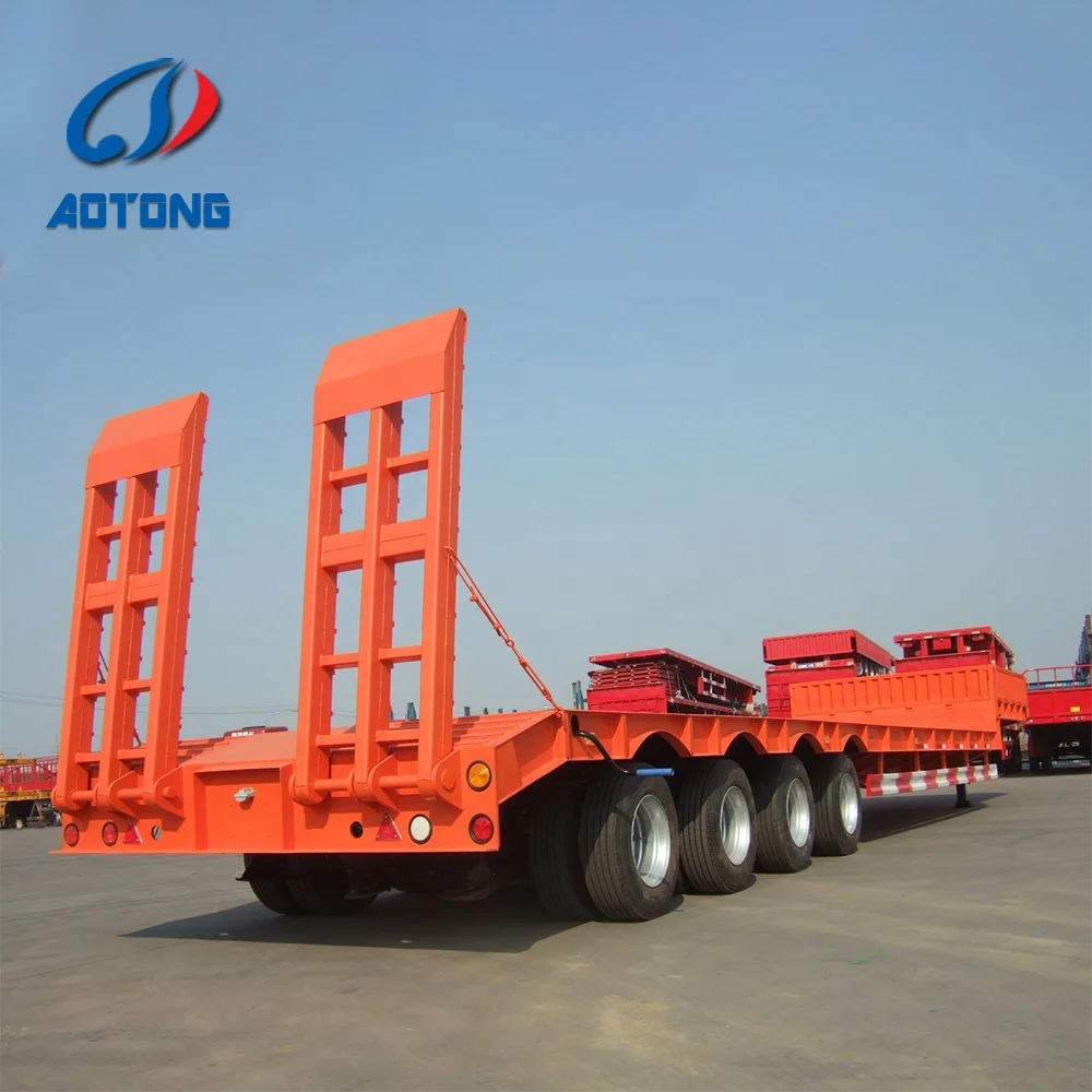 Фабрика питания 2 линии 4 оси 3 6 осей тяжелых Lowbed Lowboy 80 тонн 100ton 120ton низкая кровать полуприцеп грузовик