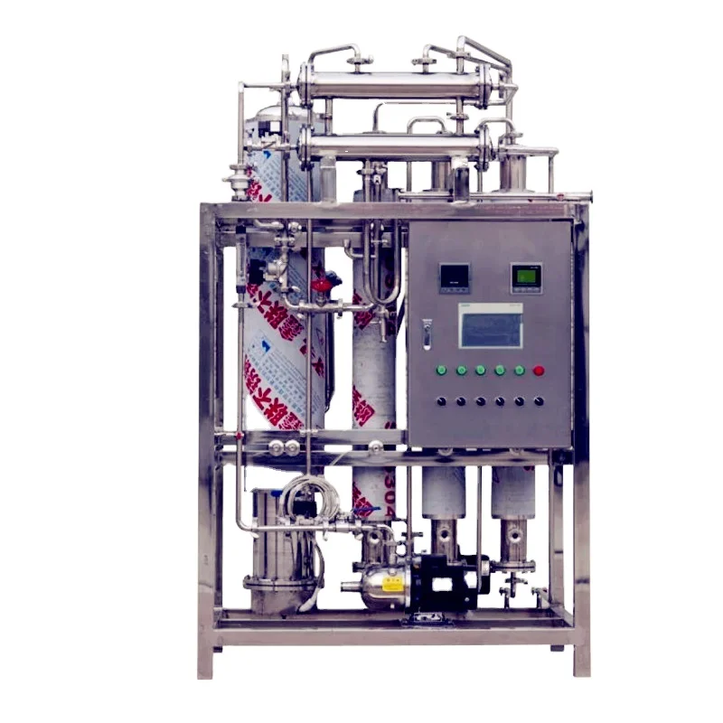 0.1-8t /h Multi-Effect Distilled Water Machine Stainless Steel Automatic Tubular Water Treatment Equipment Water For Injection