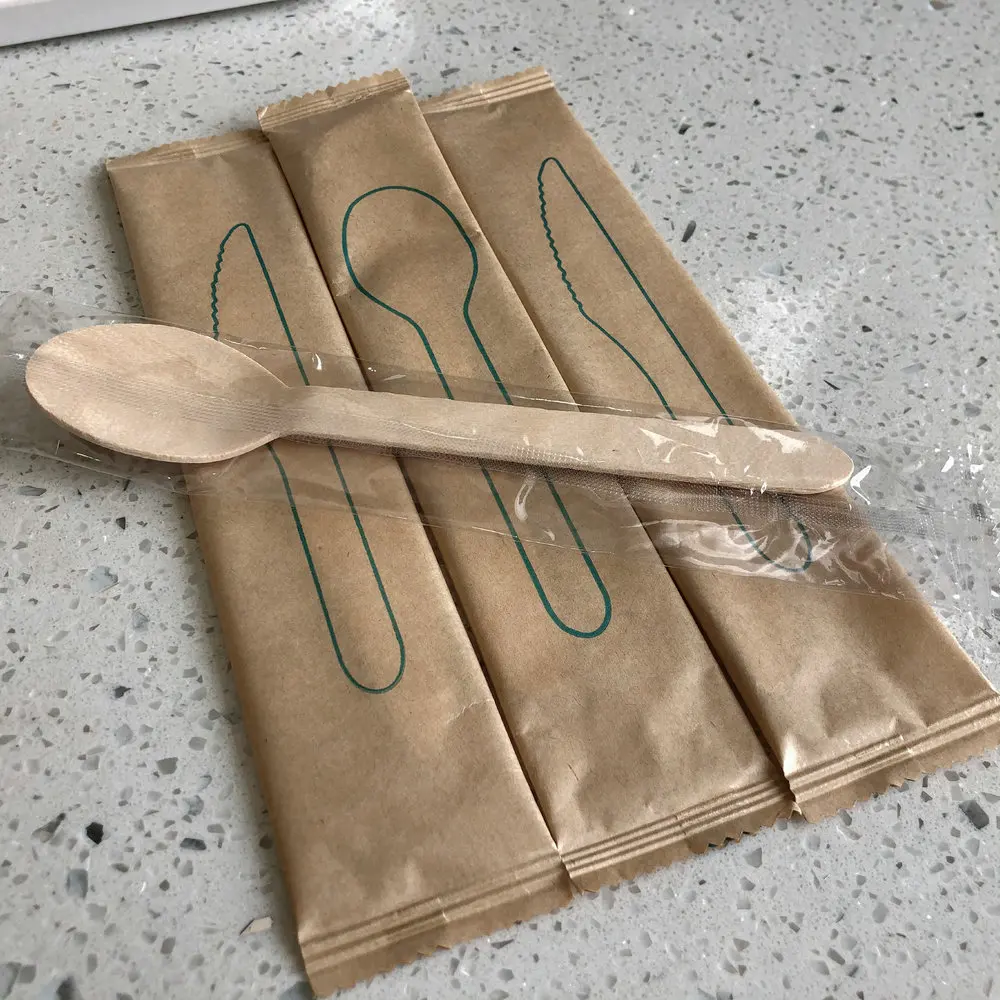 Eco-friendly Kitchen Accessories Wholesale Wooden Strong Knife Fork Spoons For Food dalian daylight wood