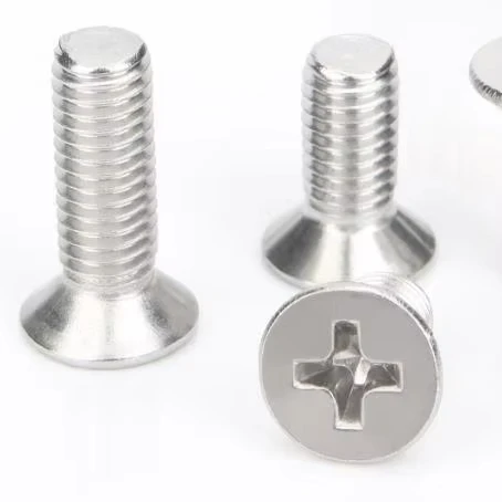 M3-M10 Factory Price Industrial Flat Cross Hex Head DIN ISO Zinc Plain Stainless Carbon Steel A2 70 Furniture Bolt Screw