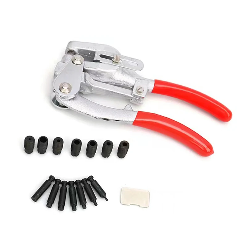 16pcs Set of Multifunctional Punching Pliers for Aluminum/thin Iron Plate/Brass/Plastic/PVC etc.