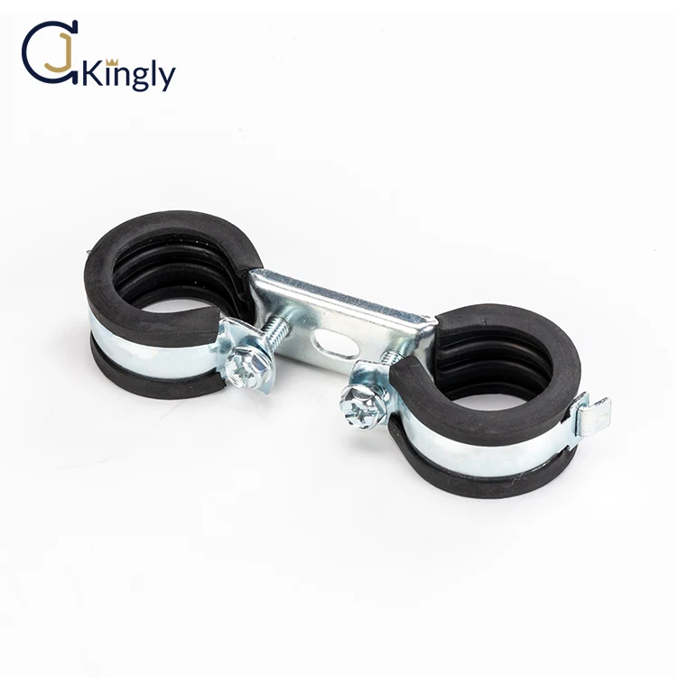 Wholesale 20 NB/DN Wall Mounting Double Sided Pipe Clamp Pipe Holder 3/4 Inch,metric Standard 26-28MM CN;GUA KINGLY MDCO28 1.5MM