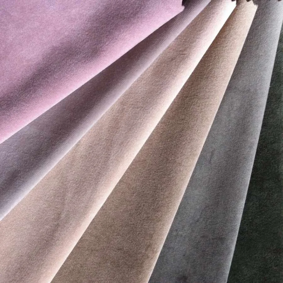 
2021 China Multi-colors Design Holland Velvet Polyester Knit Sofa Fabric for Furniture Textile 